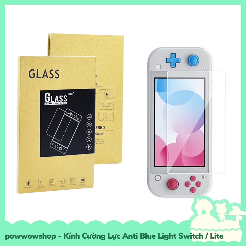 Phụ Kiện Kính Cường Lực Anti Light Blue Cho Máy Game Nintendo Switch / Switch Lite