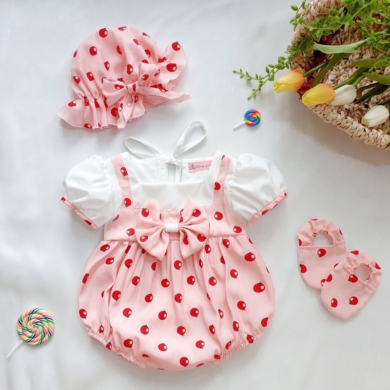 Bodysuit 2 Dây, Bodychip Hoa Nhí 2 Dây Hoa Nhí Chất Thông Hơi Siêu Mát Cho Bé Sơ Sinh