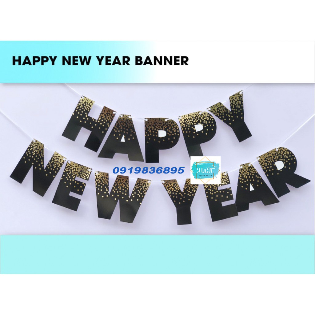 DÂY CHỮ HAPPY NEW YEAR | HATI DECOR PARTY
