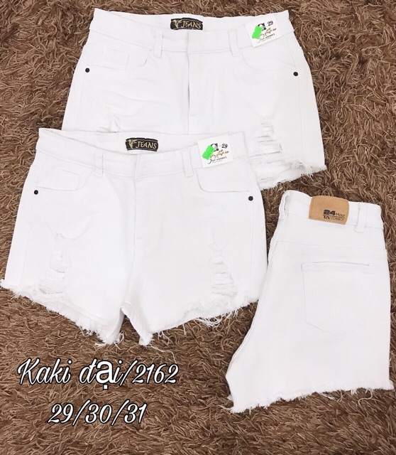 [Mã WASTMAY giảm 15% tối đa 30K đơn 150K] Short jean trắng đen rách | BigBuy360 - bigbuy360.vn