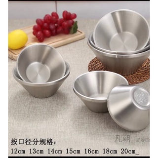Tô - chén loe inox 2 lớp , cách nhiệt , inox304