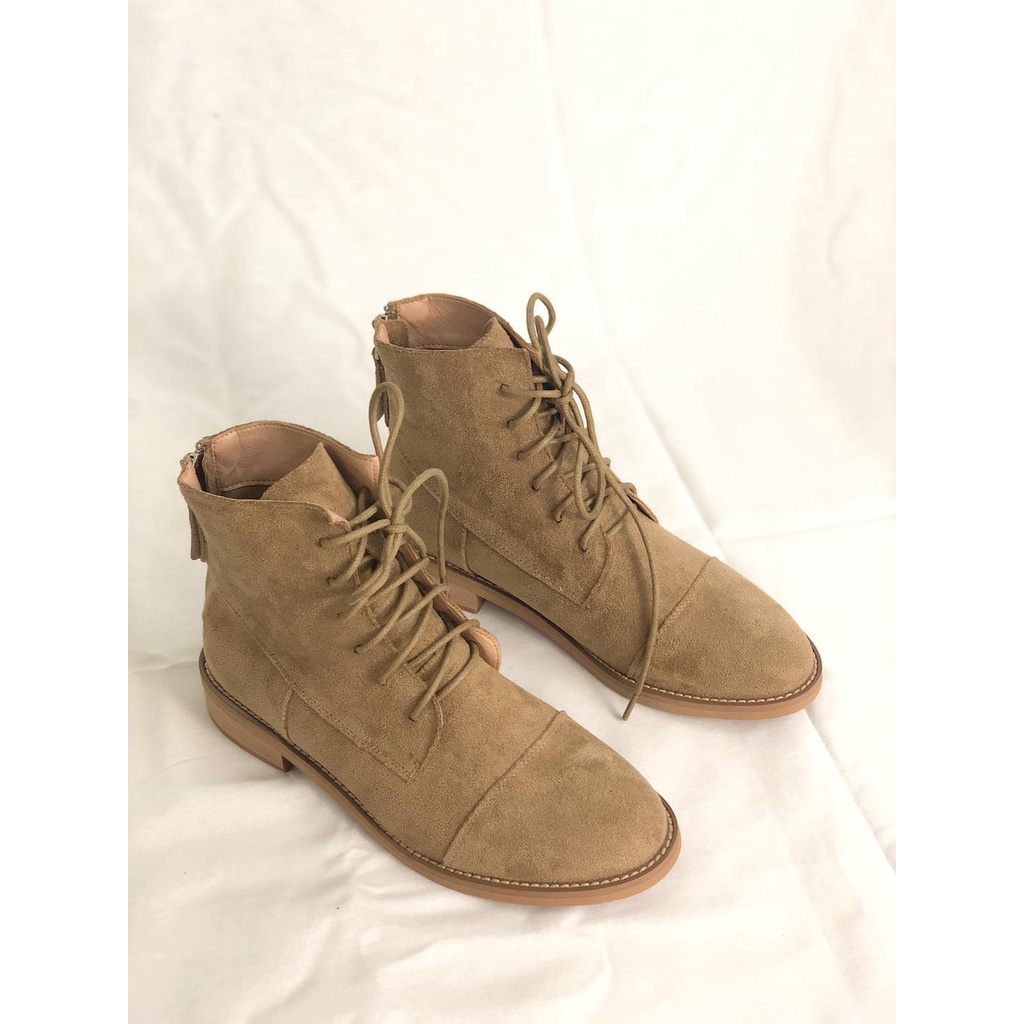 Giày boots nữ da lộn