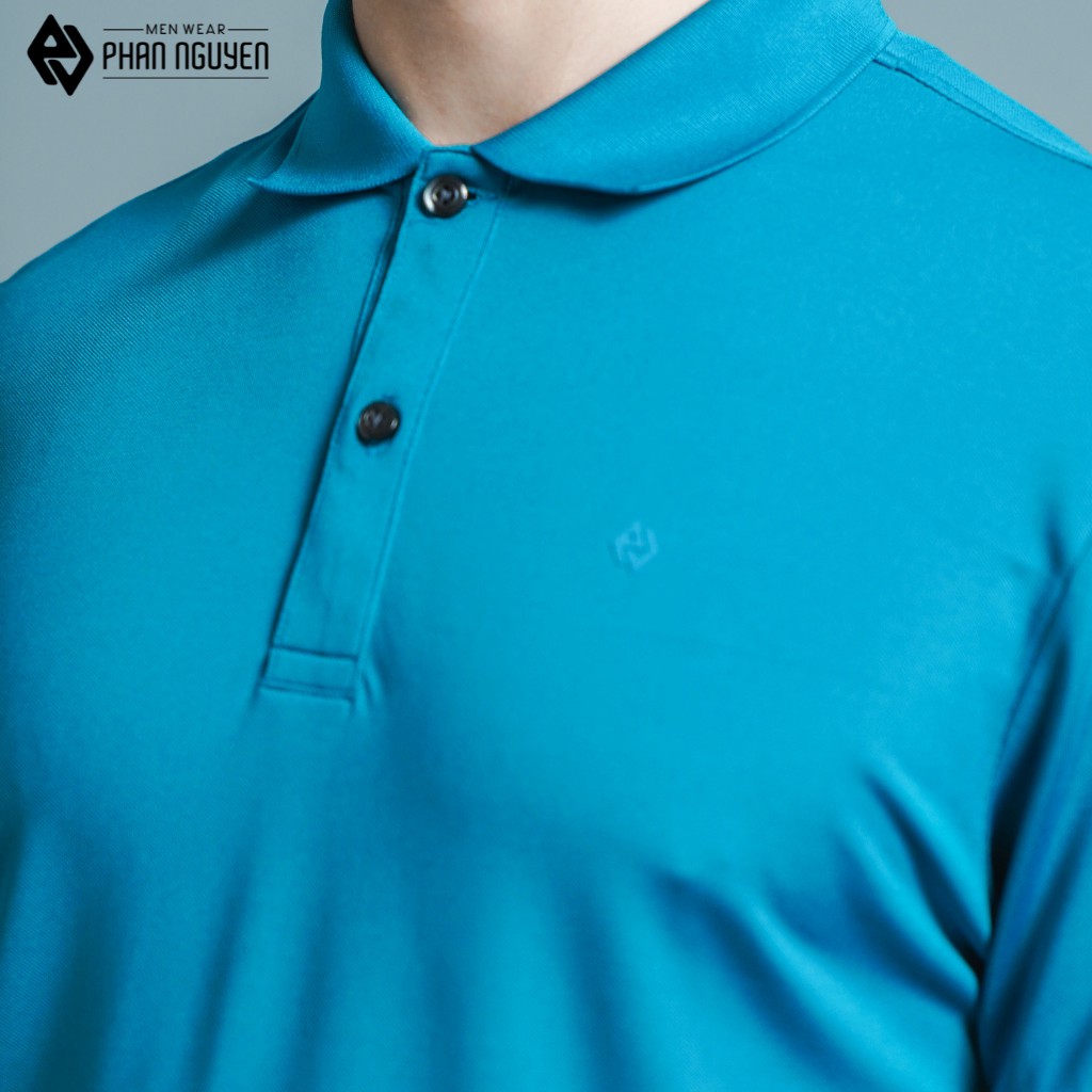 Áo phông nam trơn có cổ PHAN NGUYỄN dáng slim fit vải cotton sợi bông mềm mại thoáng mát, thấm hút mồ hôi  APC.157