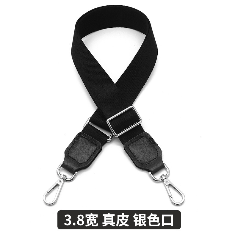 Dây Đeo Túi Xách Bản To Màu Đen Trơn Tùy Chỉnh Thời Trang Cho Nữ