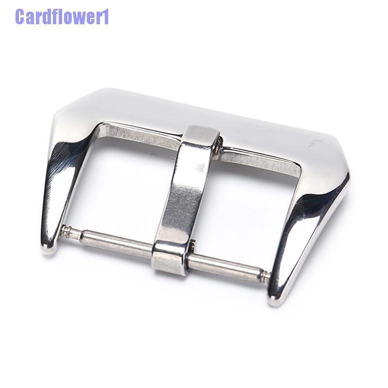 Dây Đeo Đồng Hồ Bằng Thép Không Gỉ Màu Đen / Bạc 20 / 22