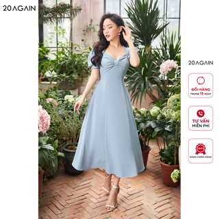 Đầm Xòe tay bồng nơ ngực trẻ trung thanh lịch 20Again DDA1261