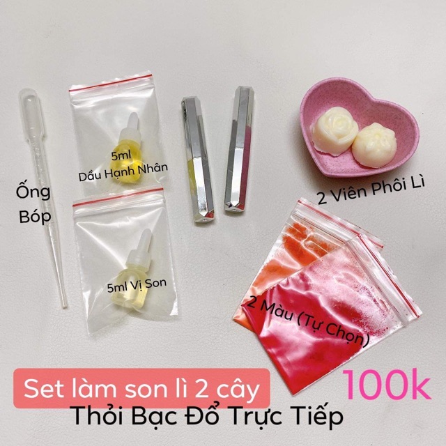 Bộ kit làm son sáp (Ko cần khuôn)