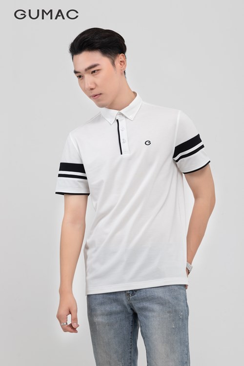 [Mã WABRGD12 giảm 10% đơn 250K] Áo polo nam cá tính tay phối màu GUMAC nhiều màu ATNB397 | BigBuy360 - bigbuy360.vn