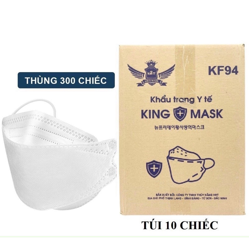 THÙNG 300 CHIẾC KHẨU TRANG KHÁNG KHUẨN 4D MASK KF94 ÔM SÁT MẶT CHỐNG BỤI MỊN