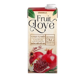 Nước trái cây cao cấp fruit love lựu táo - hộp 1l
