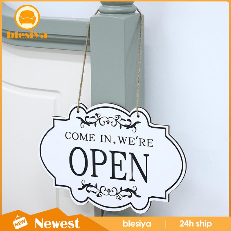 [Blesiya] Biển Hiệu Đóng Cửa Đóng Mở Bằng Gỗ Cho Cửa Hàng / Quán Pub /