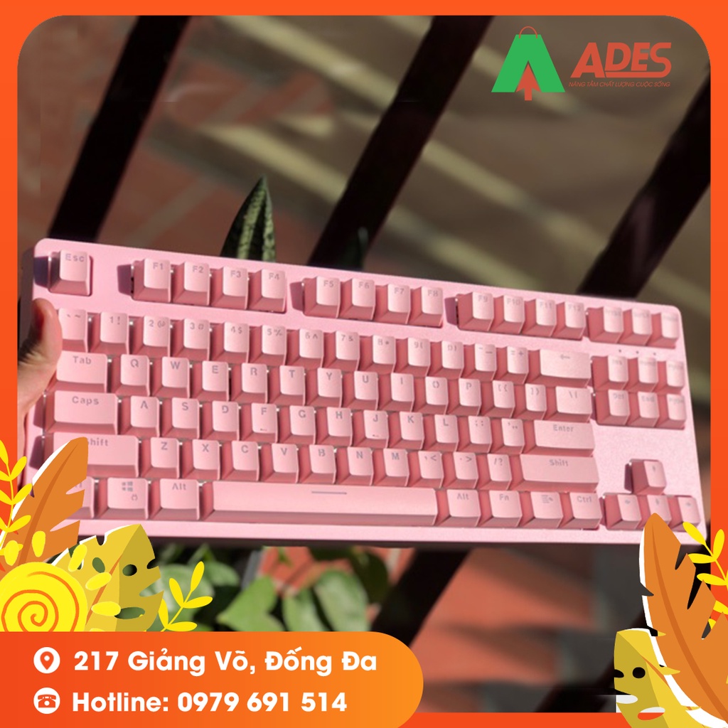 Bàn Phím Cơ Gaming E-DRA EK387 Dream Pink NEW 2021, Switch HUANO - Chính Hãng - Bảo Hành 2 Năm