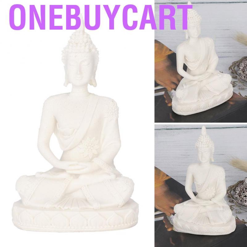Onebuycart Buddha Statue Small Gold Meditate Sitting Carving Figurine Craft Sculpture for Home Office Decoration Table O