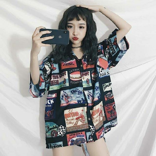 Áo sơ mi unisex ulzzang style, classic style, Có sẵn
