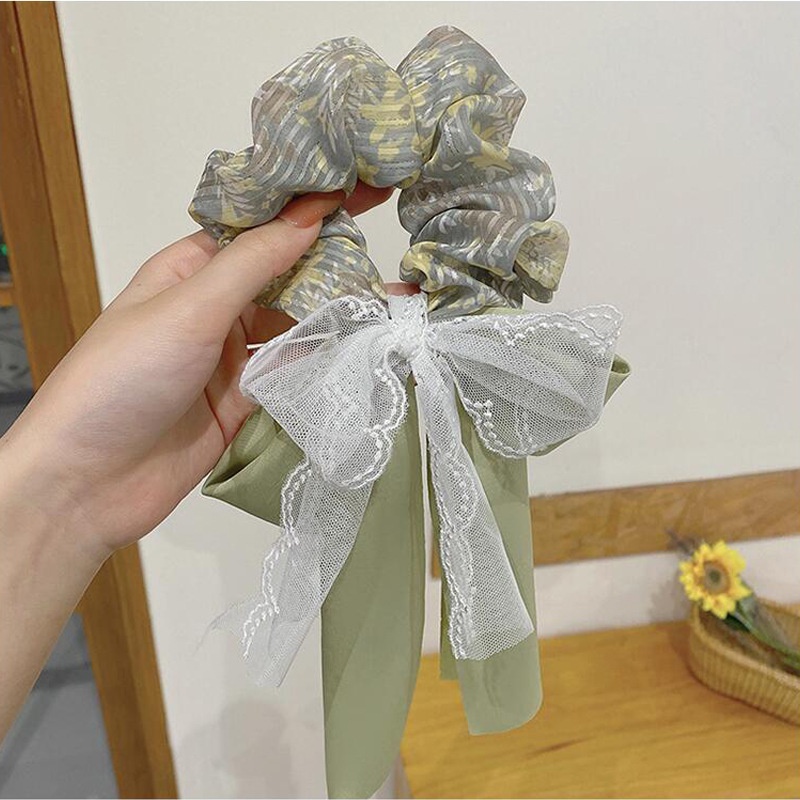 Dây Cột Tóc Thắt Nơ Phong Cách Hàn Quốc Cho Nữ