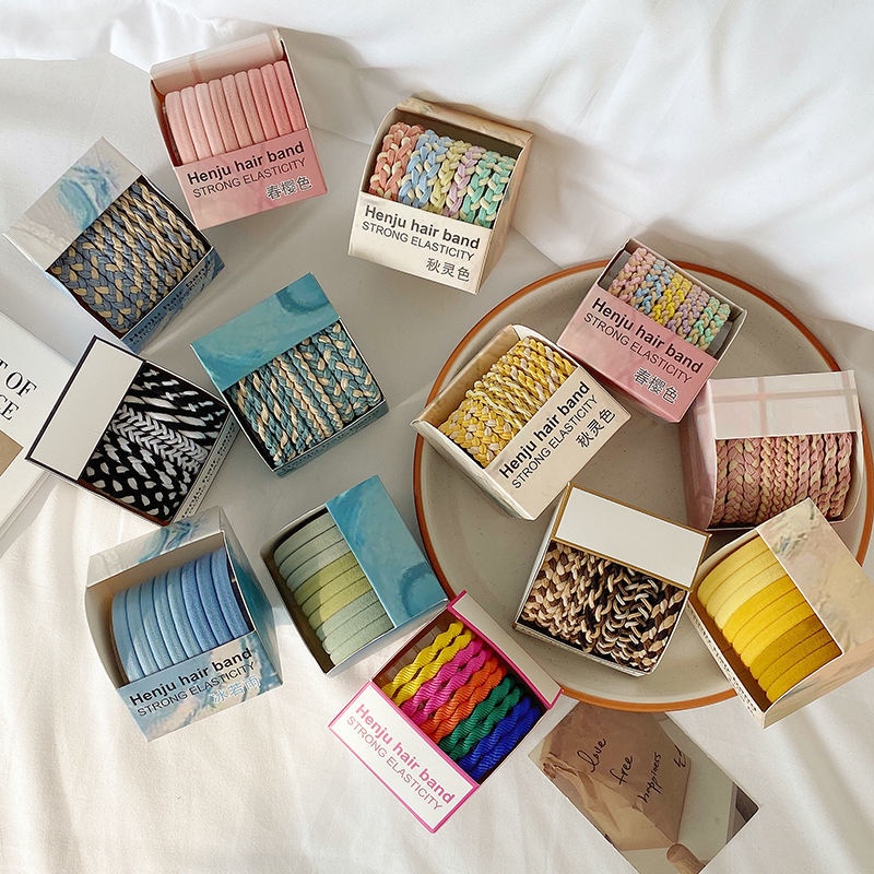 Dây Buộc Tóc Cao Su Co Giãn Tốt Phong Cách Hàn Quốc 2022 Thời Trang Cho Nữ Ốp