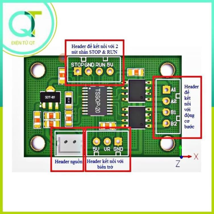 Mạch Driver Step Motor V1.0, Điều Khiển Động Cơ Bước