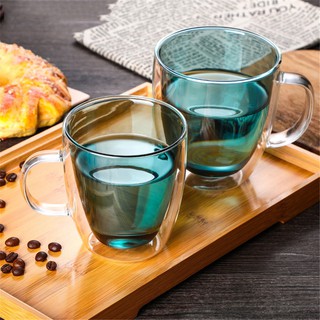 Ly giữ nhiệt 2 lớp thủy tinh thiết kế quai cầm