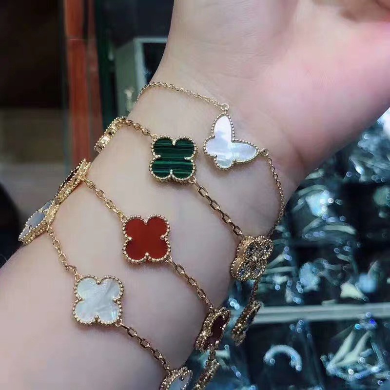 Vòng Tay Bằng Thép Titan Đính Đá Mã Não Nhiều Màu Sang Trọng Đơn Giản Dễ Phối Đồ Cho Nữ