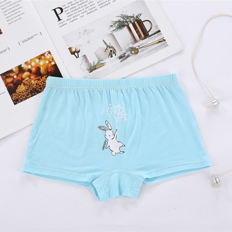 Set 4 quần đùi BOXER cho bé gái mẫu Thỏ Giấy