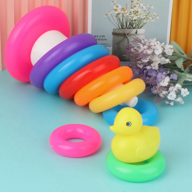 Bộ Đồ Chơi Nhiều Vòng Xếp Chồng Dành Cho Bé Khi Tắm