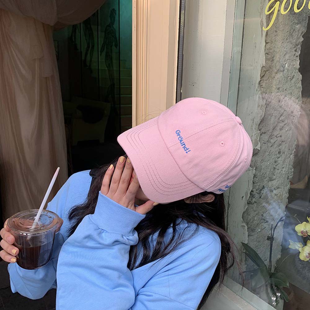 Mũ Lưỡi Trai Thêu Chữ Đơn Giản Phong Cách Hip Hop Hàn Quốc Thời Trang Cho Nam Và Nữ