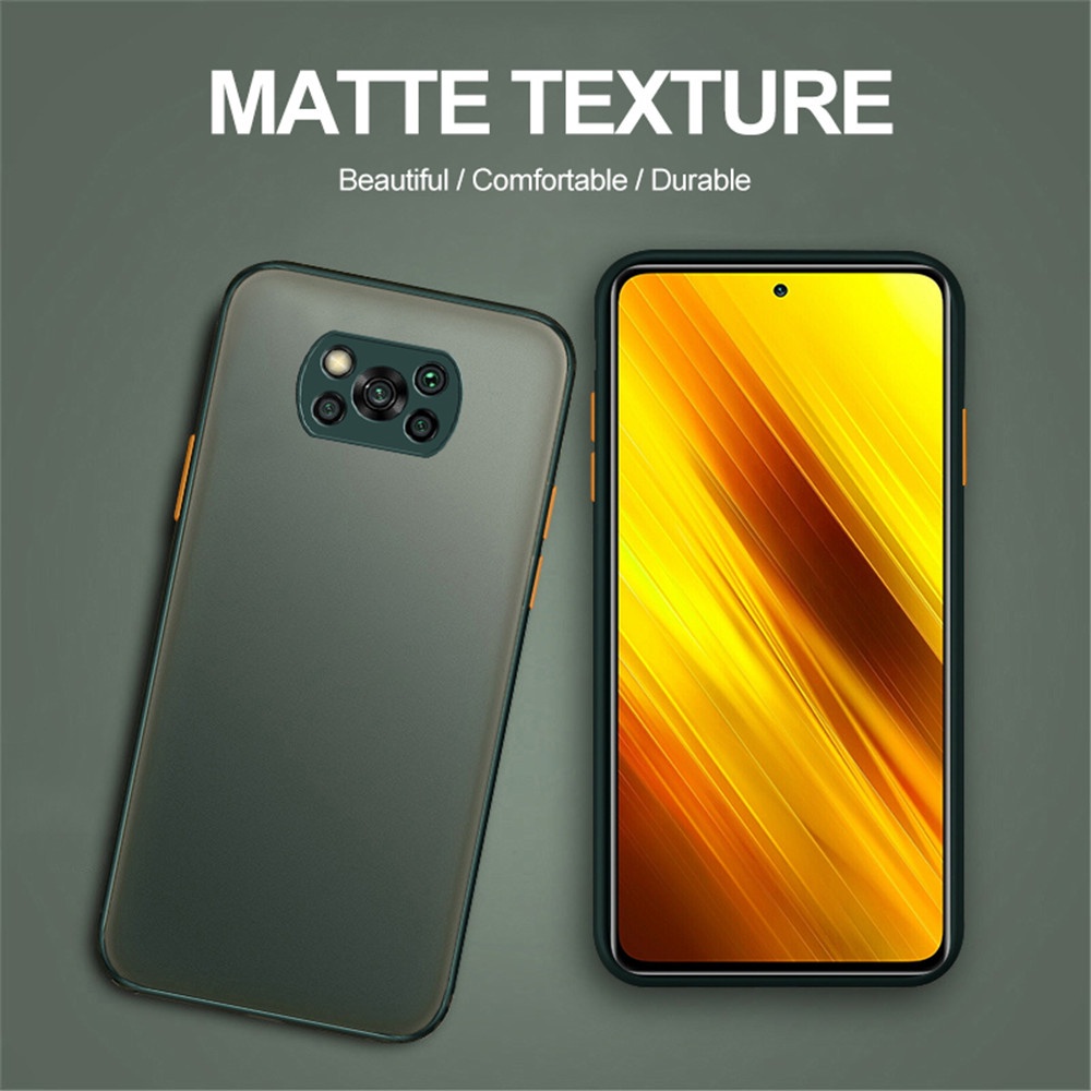 For Xiaomi Poco X3 Pro Case Skin Feel Matte Back Cover Little Pocco X 3 3X X3Pro NFC PocoX3 Camera Shockproof Translucent Fundas