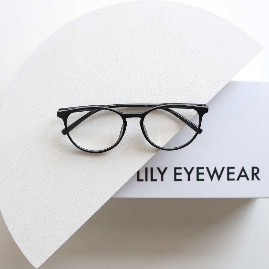 Gọng kính nam nữ Lilyeyewear mắt tròn chất liệu nhựa cao cấp nhiều màu sắc C0003