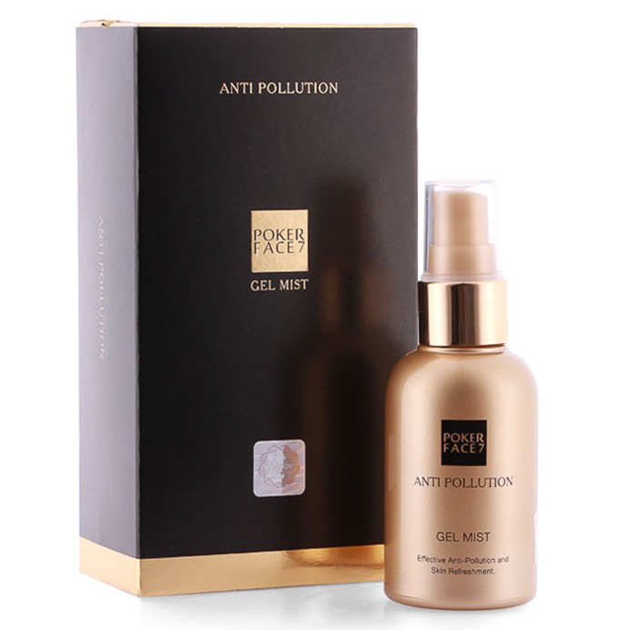 CAM KẾT AUTH  Xịt Khoán POCKER FACE 7 ANTI POLLUTION GEL MIST