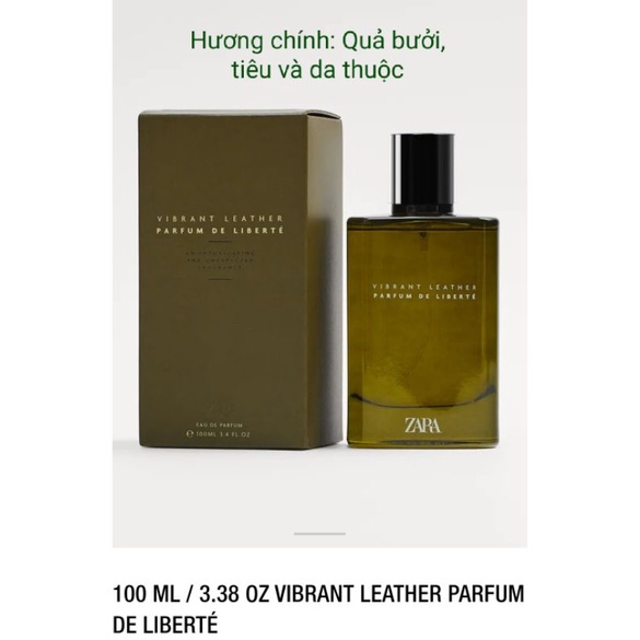 Nước hoa nam Vibrant Leather/OUD/Bogoss/Bergamot/Warm/Boise  - M104