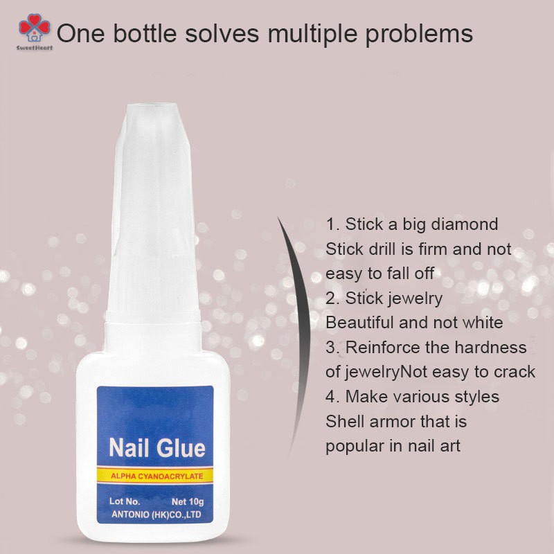 Set 3 Tuýp Keo Dán Móng Giả Nhanh Khô 10g