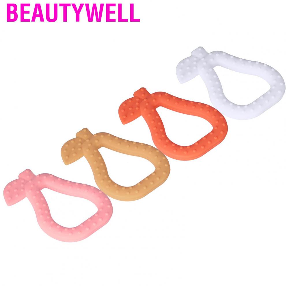 Beautywell Teething Toys Large Grip Hole Baby Teether Toy Soft Enough Fruit Shaped for Christmas