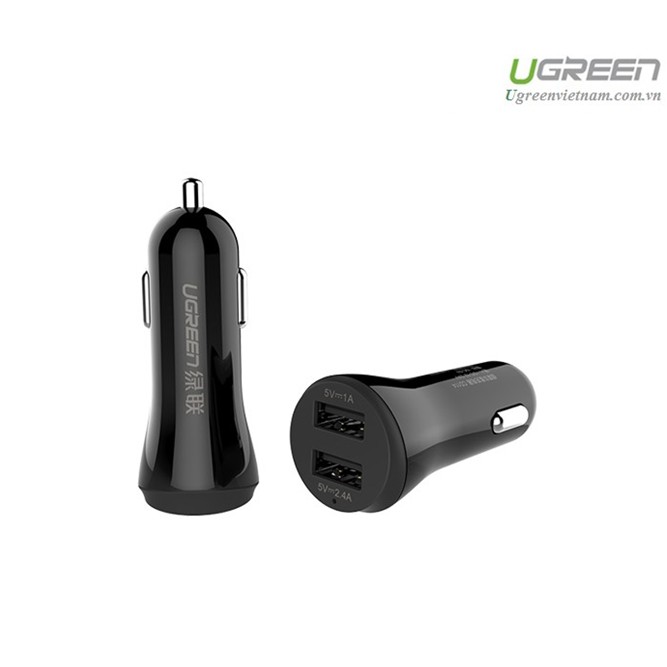 Sạc trên ôtô 2 cổng USB chính hãng Ugreen 20392