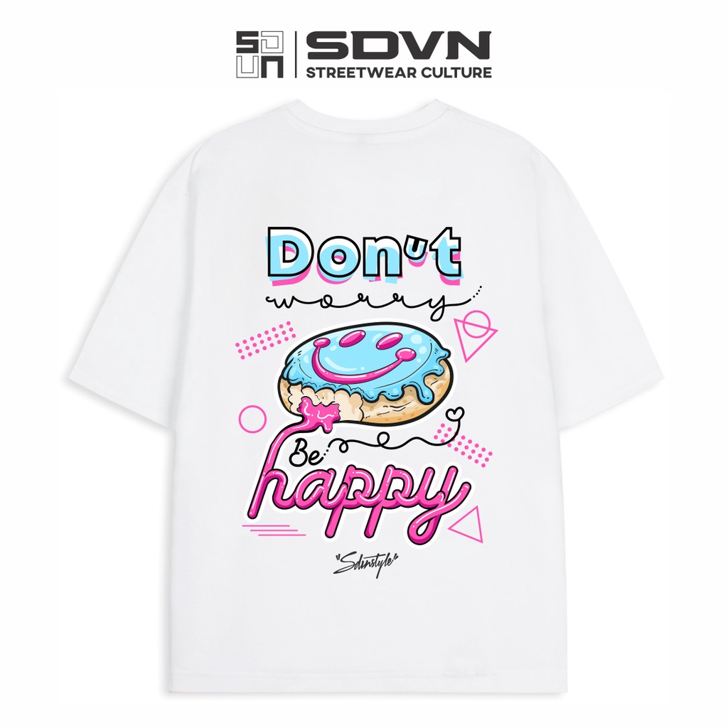 Áo Thun Unisex Nam Nữ Form Rộng SDVN Donut Worry | BigBuy360 - bigbuy360.vn