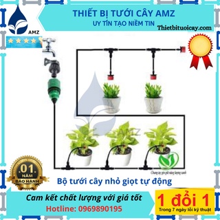 Hệ thống tưới nhỏ giọt 20 chậu và đầy đủ phụ kiện