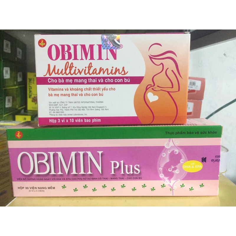 OBIMIN PLUS bổ sung DHA & EPA và khoáng chất cho phụ nữ dự định mang thai và cho con bú