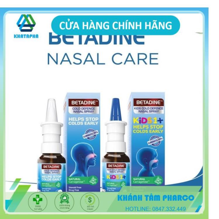 BETADINE Cold Defence Nasal Spray 20ml - Dung dịch xịt mũi ngừa cảm cúm | BigBuy360 - bigbuy360.vn