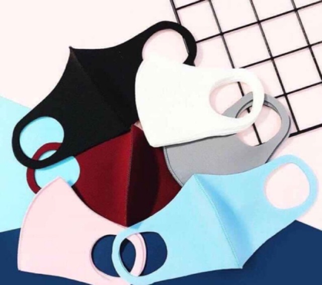 mix 10 cái khẩu trang vải su 10 màu | BigBuy360 - bigbuy360.vn