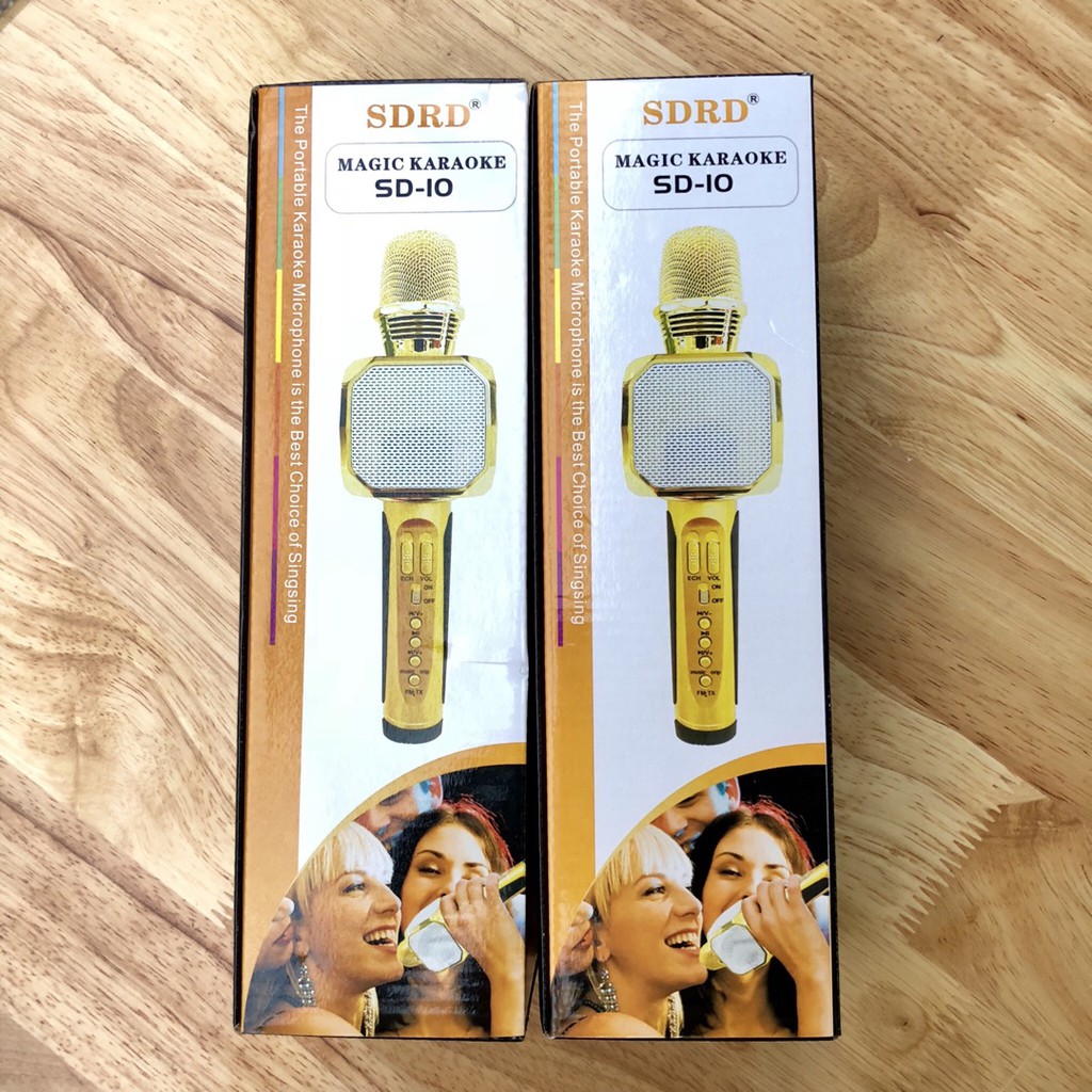 Micro Karaoke Kèm Loa Bluetooth SD-10 siêu trầm