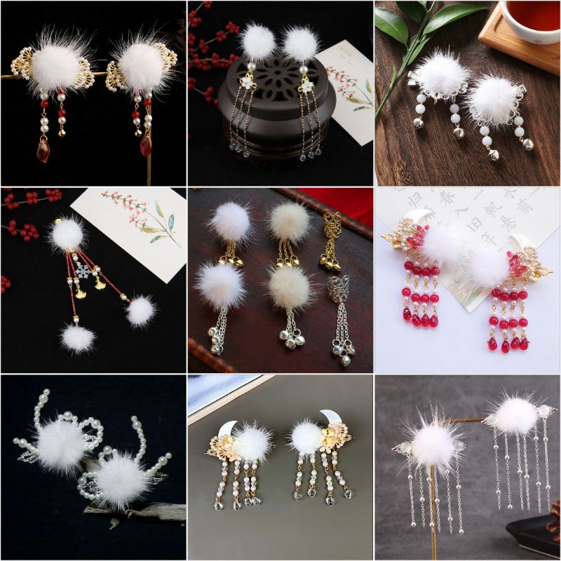 BST KẸP TÓC CỔ TRANG TUYẾT CẦU HỆ LIỆT CÁC MẪU ĐA DẠNG