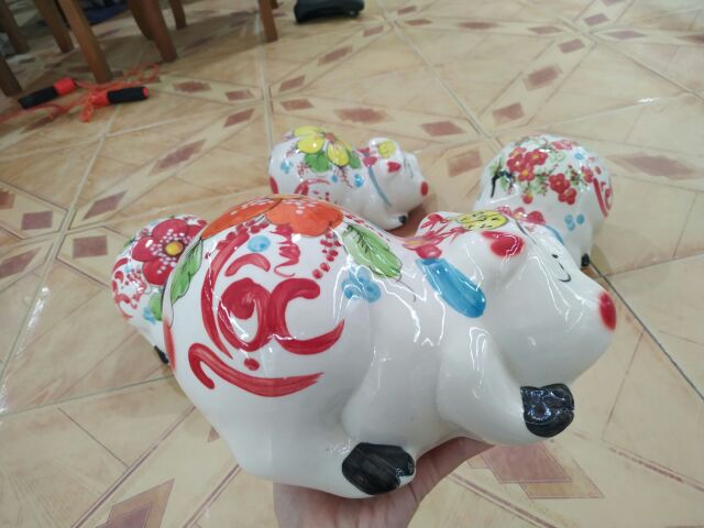 Lợn sứ dáng nằm (dài 25, rộng 18 cm) | BigBuy360 - bigbuy360.vn