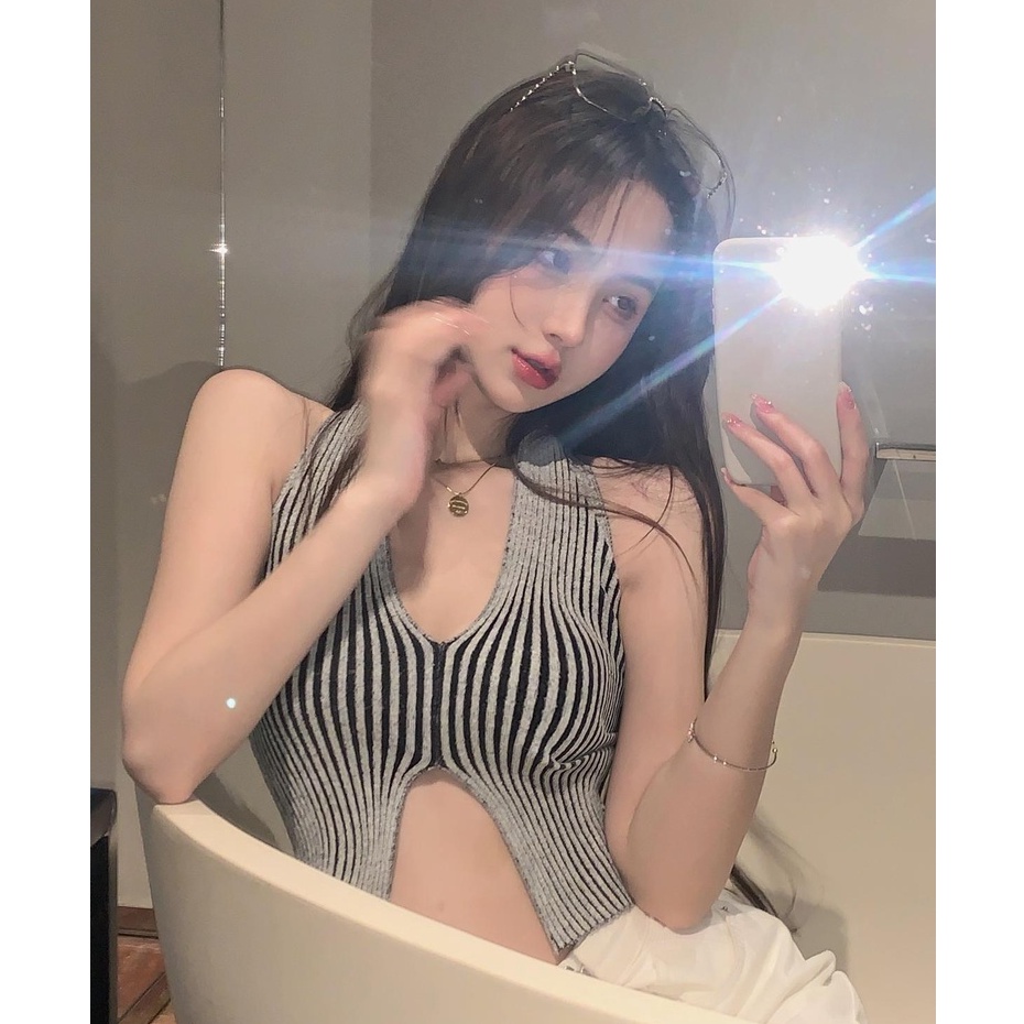 QADCOL  Áo crop top Thời Trang Nữ