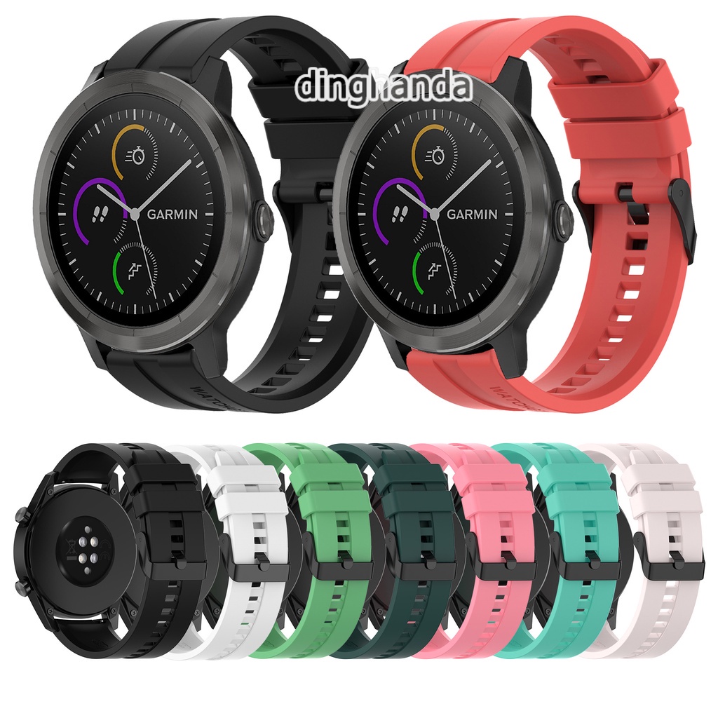 Dây đeo silicon cho đồng hồ thông minh garmin vivoactive 3 music element forerunner 645 245 music vivomove hr