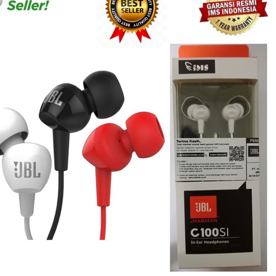 Tai Nghe Nhét Tai Jbl C100Si Original Handsfree By Harman 1 Year Warranty