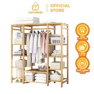 Kệ / Tủ treo quần áo đa năng xếp gọn TÂM HOUSE KT017 size XXL