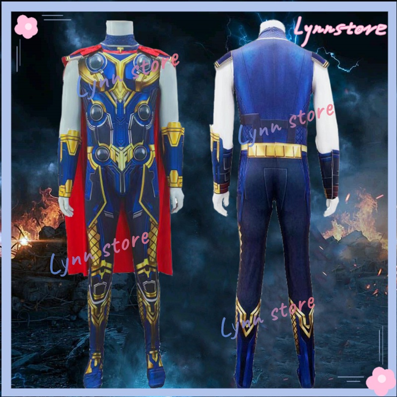 Marvel Thor Love và Thunder Cosplay Trang phục Bodysuit Siêu anh hùng Thor Odinson Cosplay Jumpsuit cho trẻ em Trang phục Halloween dành cho người lớn