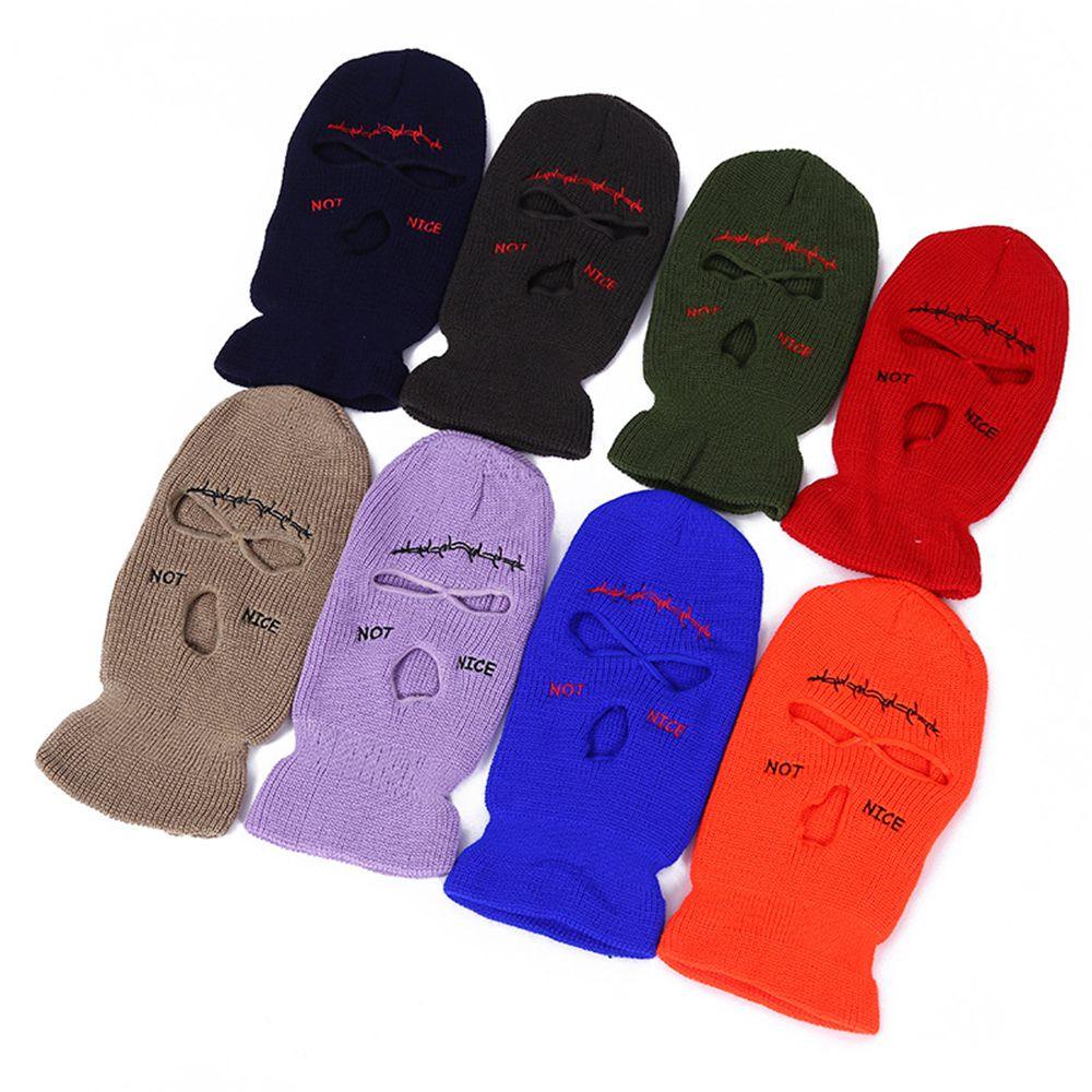 Mũ Dệt Kim Balaclava Thời Trang Mùa Đông Cho Nam Và Nữ