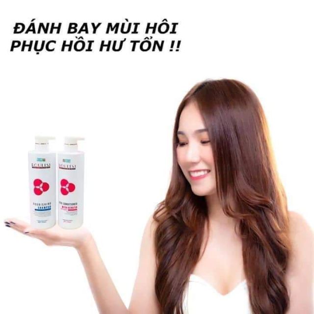 DẦU GỘI DƯỠNG SÂU, PHỤC HỒI ROULISI - 750ml x2chai PHẨM CHẤT Ý