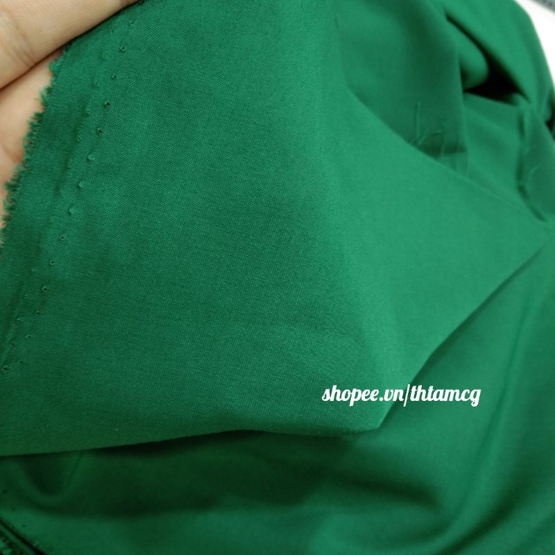 Vải Kate Xanh Lá May Đồ Blouse Đồng Phục Thẩm Mỹ Viện Spa Y Tá Phòng Mổ