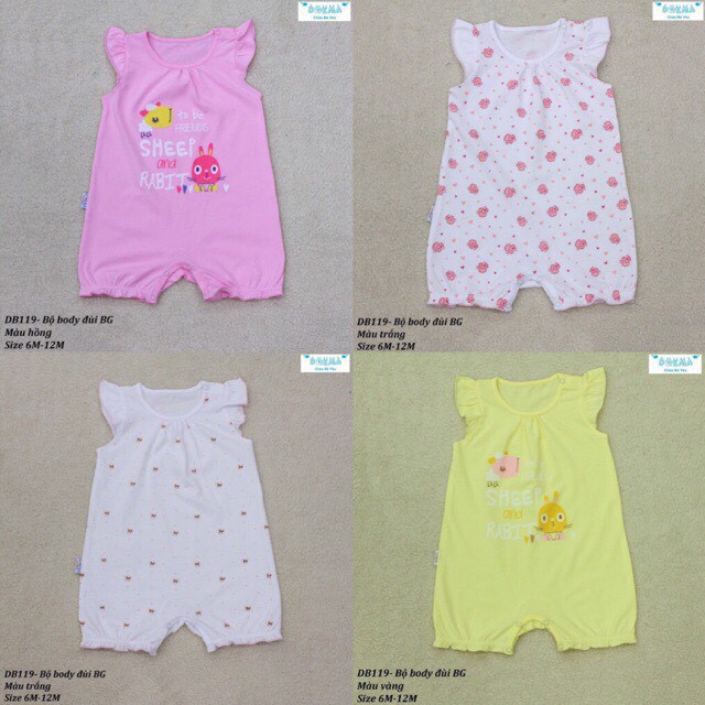(DB119) Dokma - Body đùi bé gái (6-12m)
